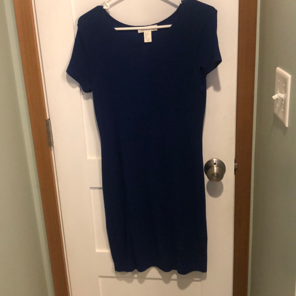 Navy Blue Midi Dress